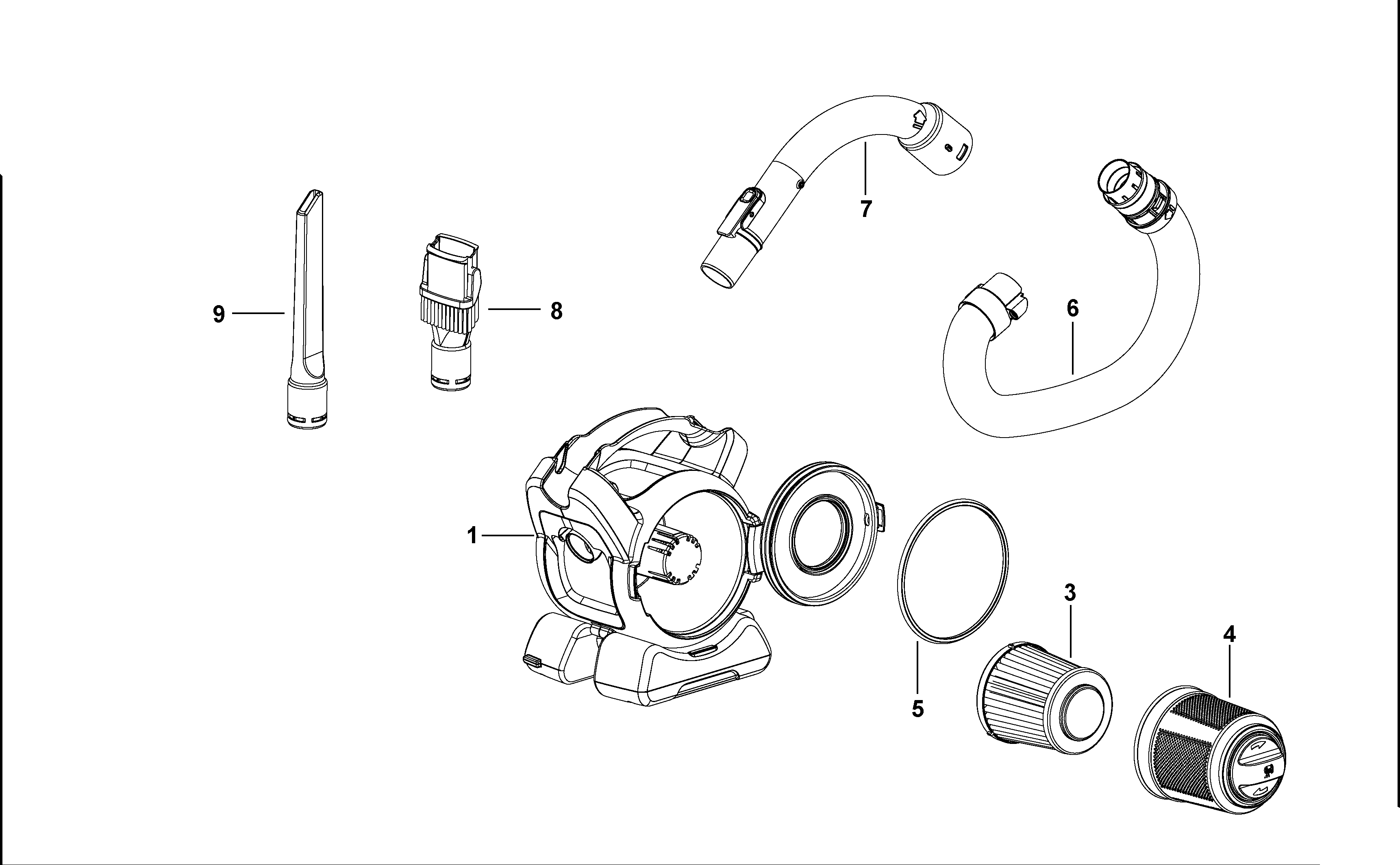 Black Decker Bdcarflex xj Flex Auto 12v Car Vacuum Spare Parts